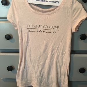 Pink printed tee